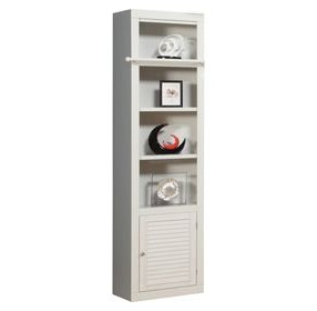 Boca Cottage White 22" Open Top Bookcase