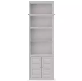 Boca Cottage White 32" Open Top Bookcase