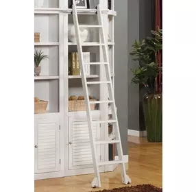 Boca Cottage White Library Ladder