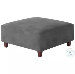 Bella Asphalt Square Cocktail Ottoman