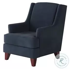 Bella Midnight Wingback Accent Chair