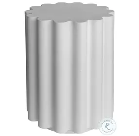 Taffy White Outdoor Stool