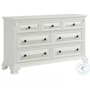 Sumner Antique White 7 Drawer Dresser