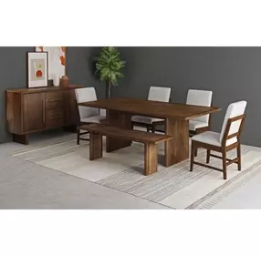 Perth Brown Rectangular Dining Room Set
