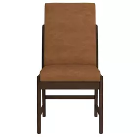 Perth Brown Upholstered Dining Side Chair Set of 2