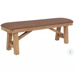 Brownstone Warm Brown Backless Bench