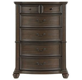 Rosalinda Mahogany 5 Drawer Chest