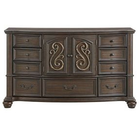 Rosalinda Mahogany 7 Drawer Dresser