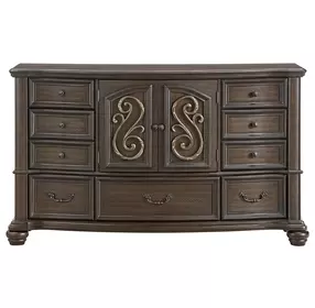 Rosalinda Mahogany 7 Drawer Dresser