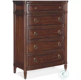 Charleston Maraschino Cherry 5 Drawer Chest