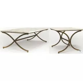 Pamina Travertine Occasional Table Set