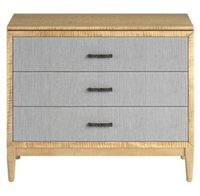 Loft Brown and Gray 3 Drawer Bedside Chest