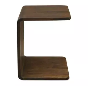 Carrie Dark Brown Rectangular Side Table