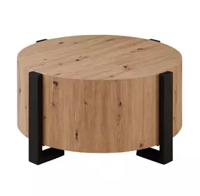 Darcie Brown Round Cocktail Table