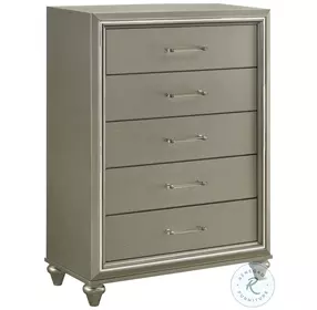 Lumina High Gloss Gray 2 Drawer Chest