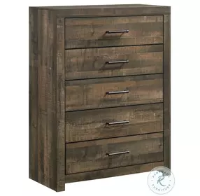 Beckett Walnut 5 Drawer Chest