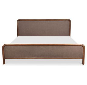 Rye Warm Brown King Panel Bed