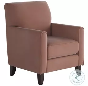 Bella Rose Rosewood Straight Arm Accent Chair