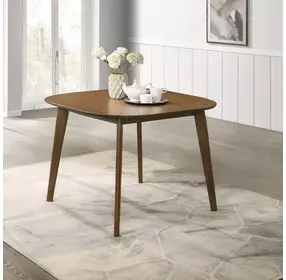 Miller Walnut 39" Square Dining Table