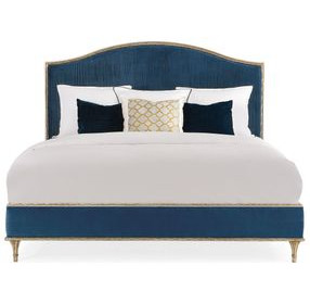 Fontainebleau Aglow Performance Fabric Upholstered King Platform Bed