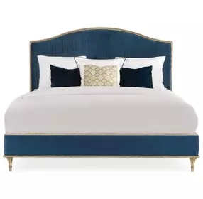 Fontainebleau Aglow Performance Fabric Upholstered King Platform Bed