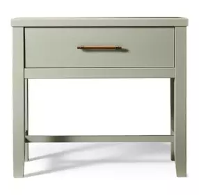 Pure Maple Sage 1 Drawer Bedside Table