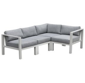 Nash Outdoor Seating Buff 4 Piece Outdoor Modular Sectional