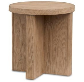 Silveroak Golden Oat Round End Table