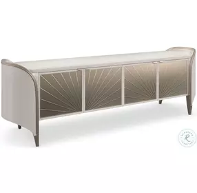 Valentina Matte Pearl And Golden Shimmer TV Stand