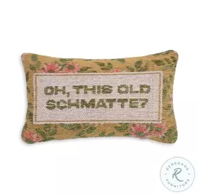 Oh, This Old Schmatte Jacquard Cotton Pillow