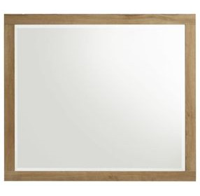 Vega Natural Oak Melamine Rectangular Dresser Mirror