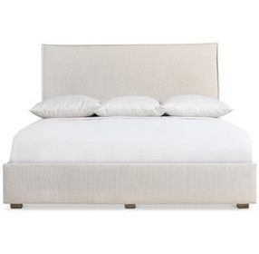 Highland Park Morel and Beige Queen Upholstered Storage Panel Sawyer Bed