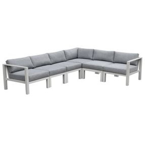 Nash Outdoor Seating Buff 6 Piece Outdoor Modular Sectional