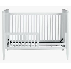 Modern Nursery White Convertible Crib