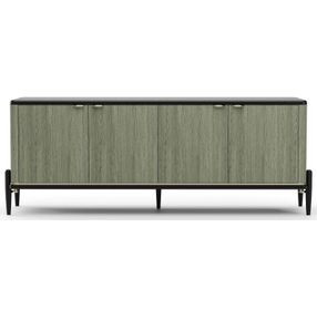 Madera Verdigris Koto and Modern Walnut 4 Door Sideboard