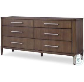 Bowery Place Cerused 6 Drawer Dresser