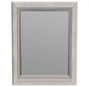 Carlson Washed Linen Rectangular Dresser Mirror