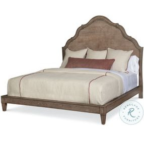 Casa Bella Timber Grey Carved King Platform Bed