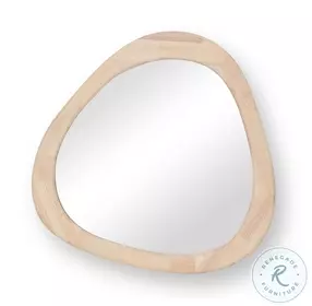 Klaryss Natural Wood Triangular Mirror