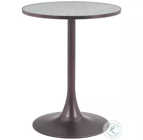 Bite Gray Round Bistro Table