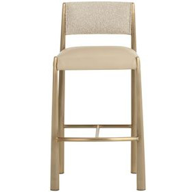 Baymont Napa Beige and Santa Cruz Oatmeal Upholstered Barstool