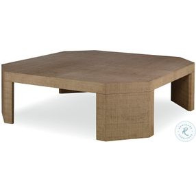 Gustav Brown Lacquered Linen Cocktail Table