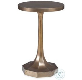 Oscar Antique Brass Drinks Table