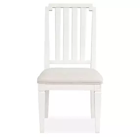 Willowbrook Beige Upholstered Slat Back Side Chair Set of 2