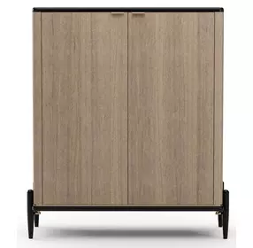 Madera Chocolate Koto Matte and Modern Walnut 2 Door Accent Chest