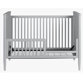 Modern Nursery Light Gray Convertible Crib