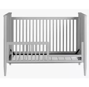 Modern Nursery Light Gray Convertible Crib
