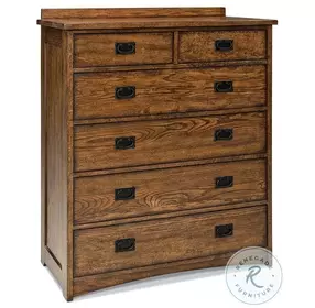 Oak Park Mission 6 Drawer 40" Chest