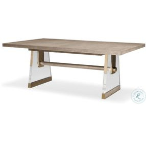 Cadence Sand Cerused 80" Extendable Rectangular Dining Table
