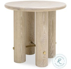 Cadence Sand Cerused Side Table